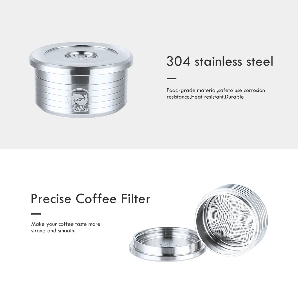 Reusable Coffee Capsule for Delta Q Milk qool Pod Stainless Steel Cápsulas Reutilizáveis Café for Delta q DIQ7323 Machine Filter