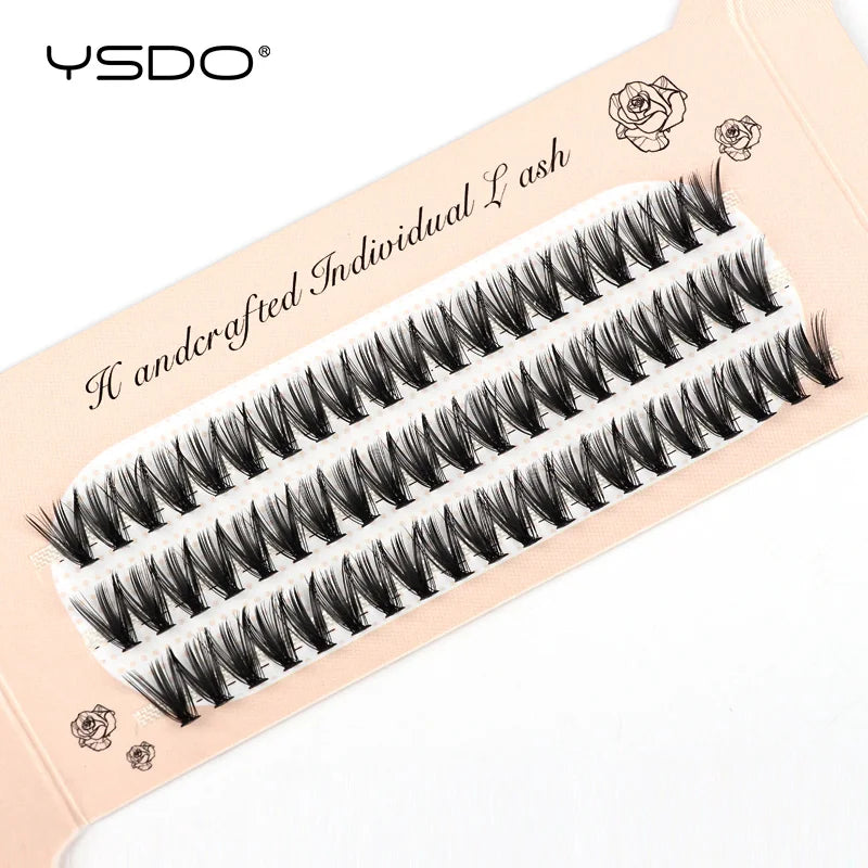 YSDO 60 Bundles Eyelash Extension Natural Faux Mink Eyelashes Individual 10/20/30D Cluster Lashes Makeup Cilia False Eye Lashes