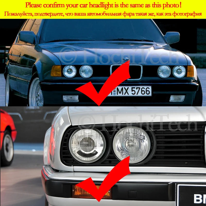 High Quality SMD Cotton Light Switchback LED Angel Eye Ring Kit For BMW E30 E32 E34 Car Accessories