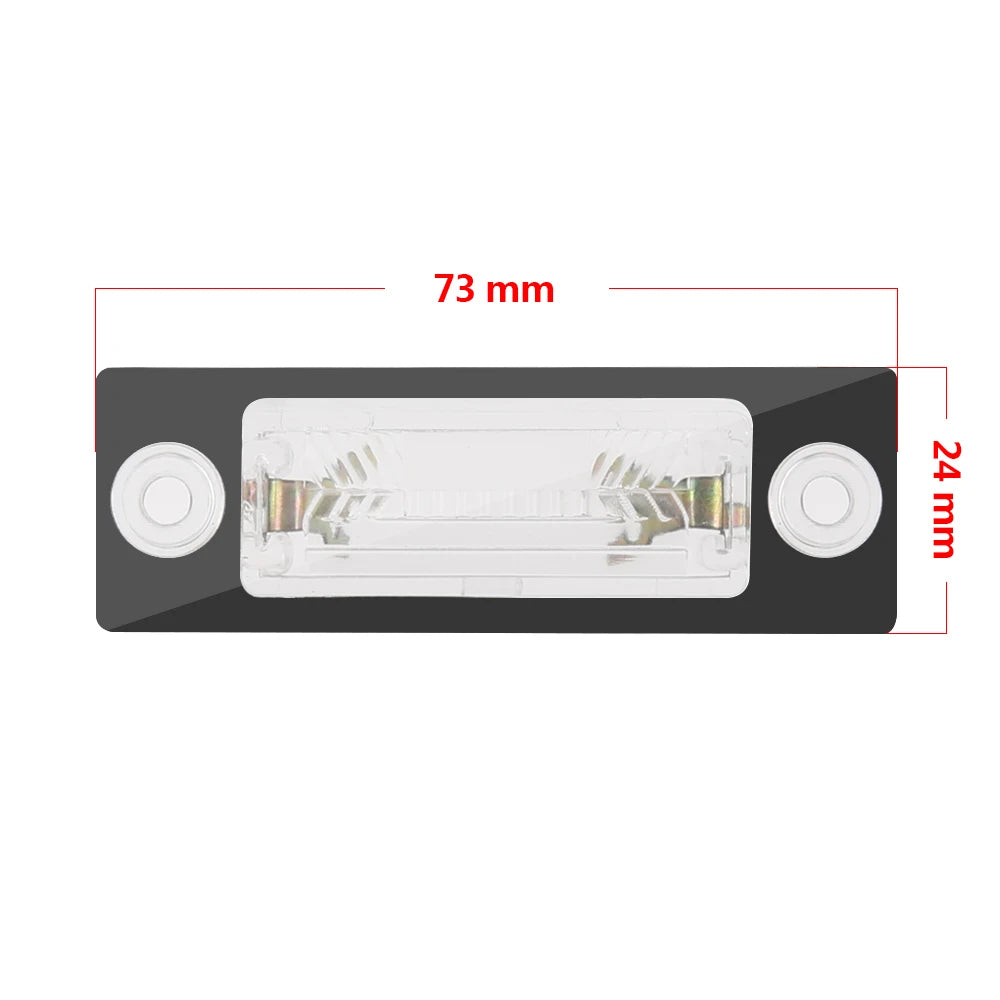 2pcs Halogen Number License Plate Light Lamp For VW Passat B5 B6 Caddy Touran Golf Transporter T5 T6 Jetta Skoda Superb