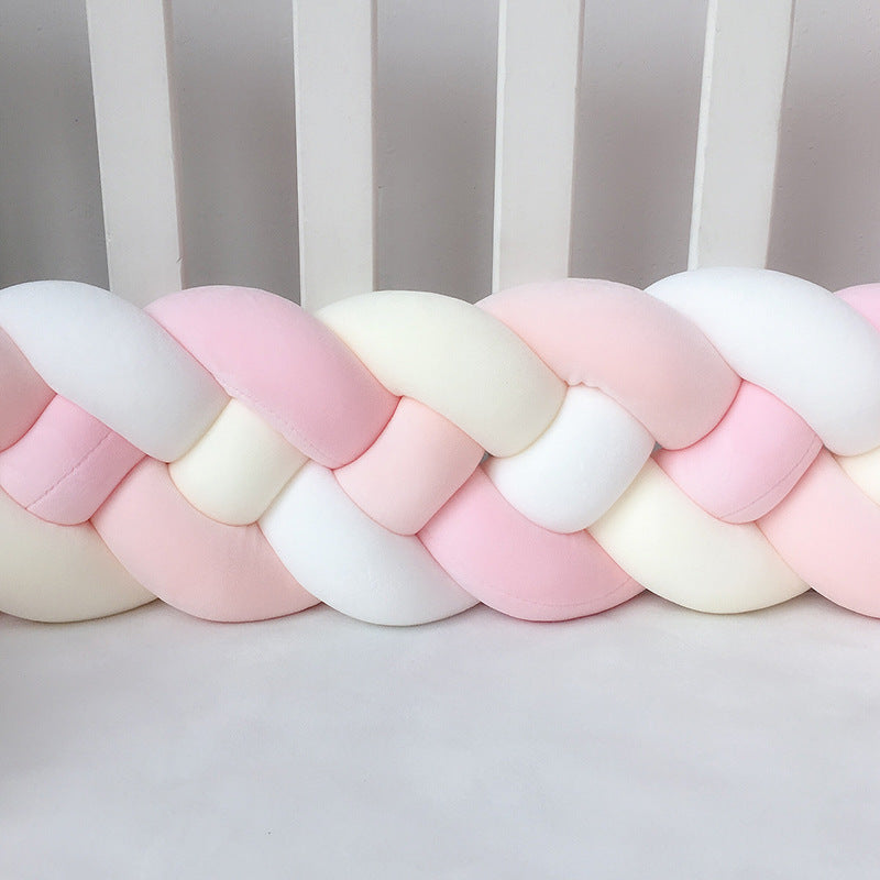 1M/2.2M/3M Baby Braid Bumper for Newborn Crib Kids Cot Protector Baby Crib Bumper Bedding Sets Bumpers In The Crib Cot Bebe