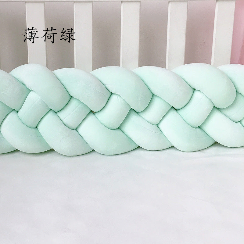 1M/2.2M/3M Baby Braid Bumper for Newborn Crib Kids Cot Protector Baby Crib Bumper Bedding Sets Bumpers In The Crib Cot Bebe