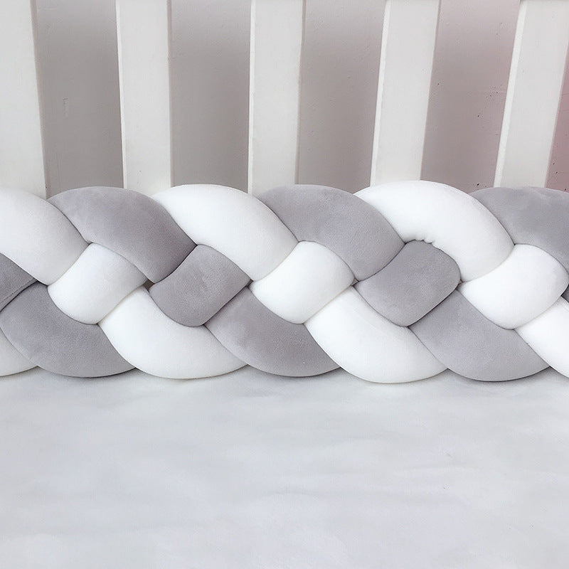 1M/2.2M/3M Baby Braid Bumper for Newborn Crib Kids Cot Protector Baby Crib Bumper Bedding Sets Bumpers In The Crib Cot Bebe