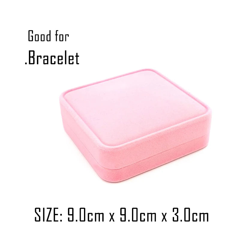 16 Style Lovely Cute Packaging Gift Jewelry Box Trinket Velvet Ring Earring Necklace Wedding Storage Display Holder Wholesale