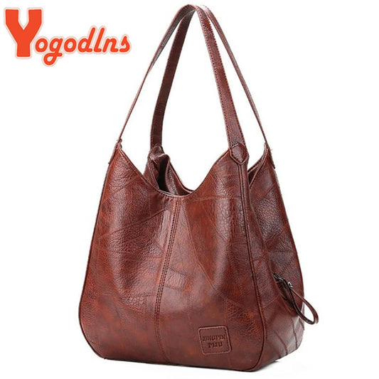 Yogodlns Vintage Women Hand Bag Designers Luxury Handbags Women Shoulder Tote Female Top-handle Bags Fashion Brand