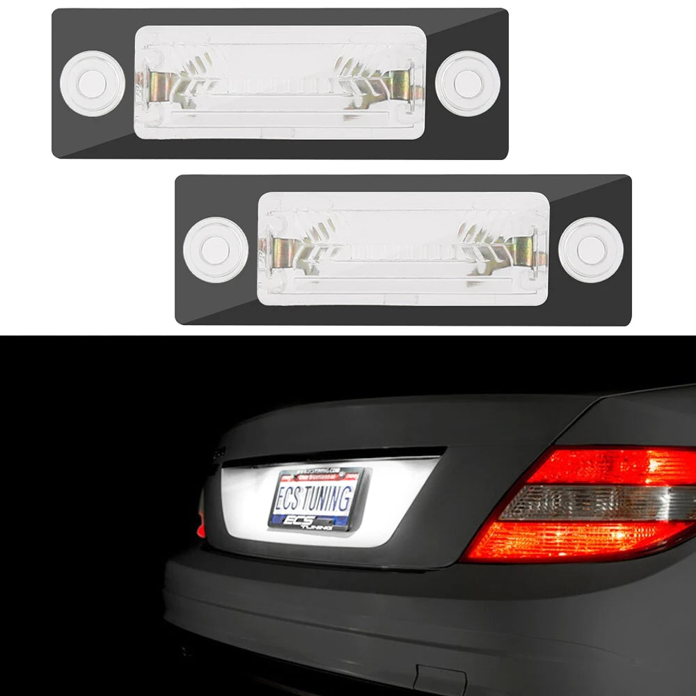 2pcs Halogen Number License Plate Light Lamp For VW Passat B5 B6 Caddy Touran Golf Transporter T5 T6 Jetta Skoda Superb