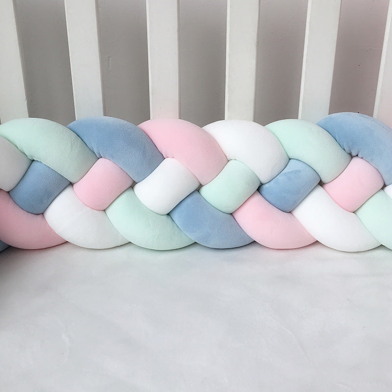 1M/2.2M/3M Baby Braid Bumper for Newborn Crib Kids Cot Protector Baby Crib Bumper Bedding Sets Bumpers In The Crib Cot Bebe