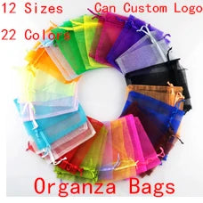 10Pcs/Lot Small Velvet Bags 5x7 7x9 9x12cm Charms Earrings Jewelry Packaging Bags Wedding Drawstring Velvet Pouches Gift Bag