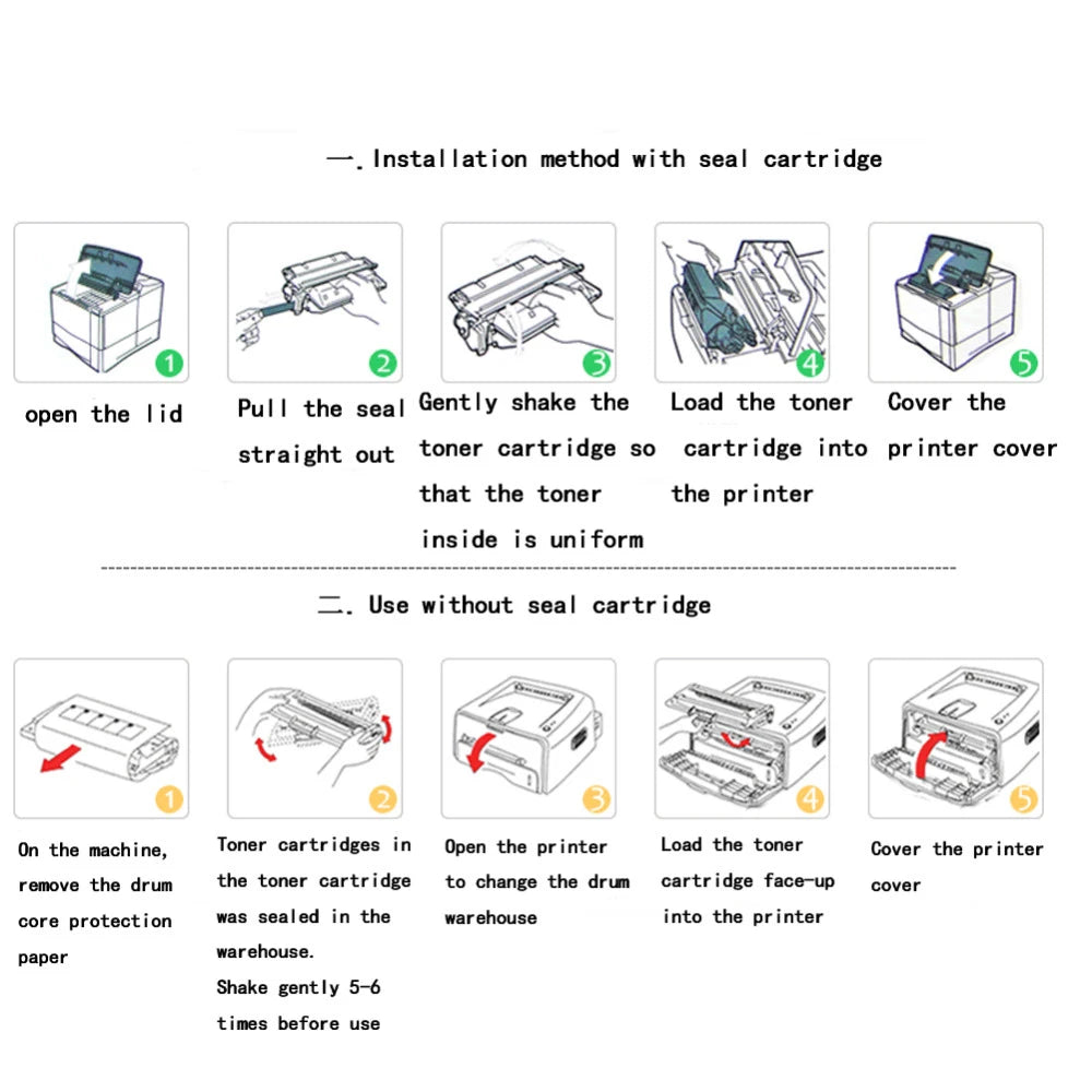 2 pcs For Brother TN1000 Compatible Toner Cartridge For Brother HL-1110/1111/1112/1210 MFC-1810/1815/1816.DCP-1510/1511/1610W