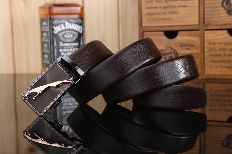 gold buckle jaguar mens belts luxury 2020 new hot designer strap high quality fiber leather 160 cm 150 140 automatic 170 180 130