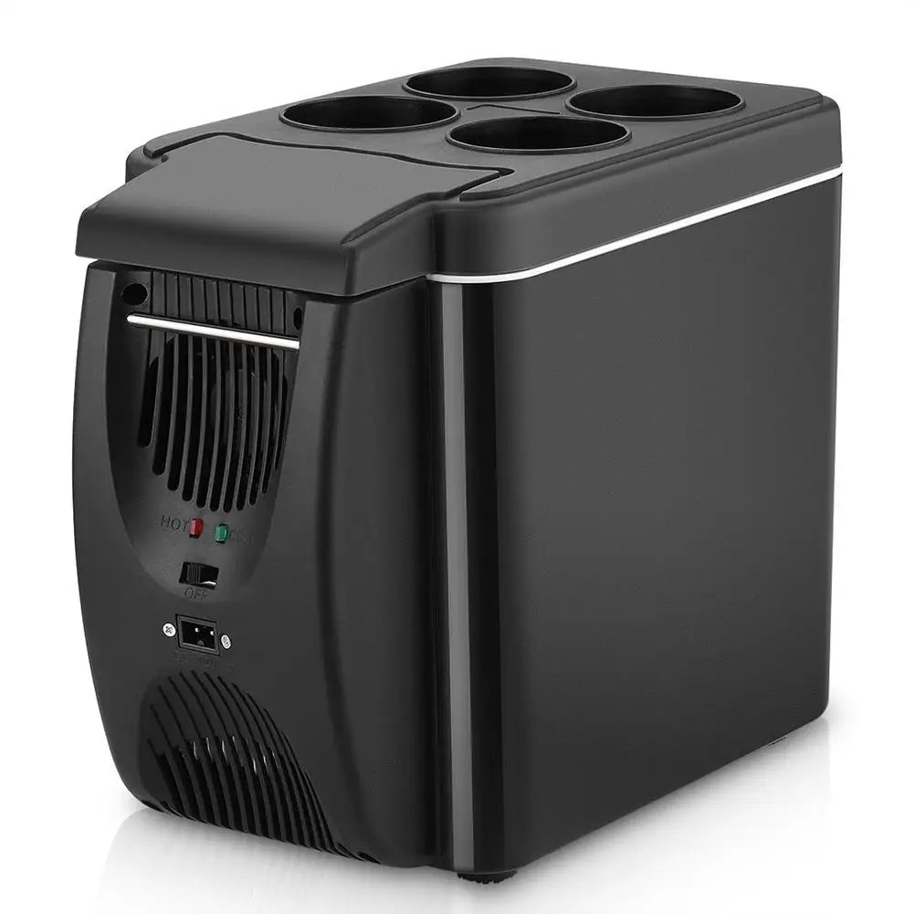 12V Refrigerator in the Car Freezer Heater 6L Mini 2 in 1 Car Freezer Cooler Warmer Electric Fridge Portable Travel Icebox