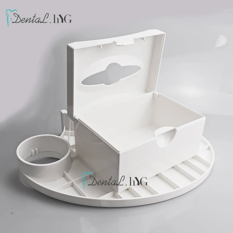 1 Pc Dentistry Parts Dental Chair Scaler Tray Placed Additional Units Disposable Cup Storage Holder with Paper Tissue Box