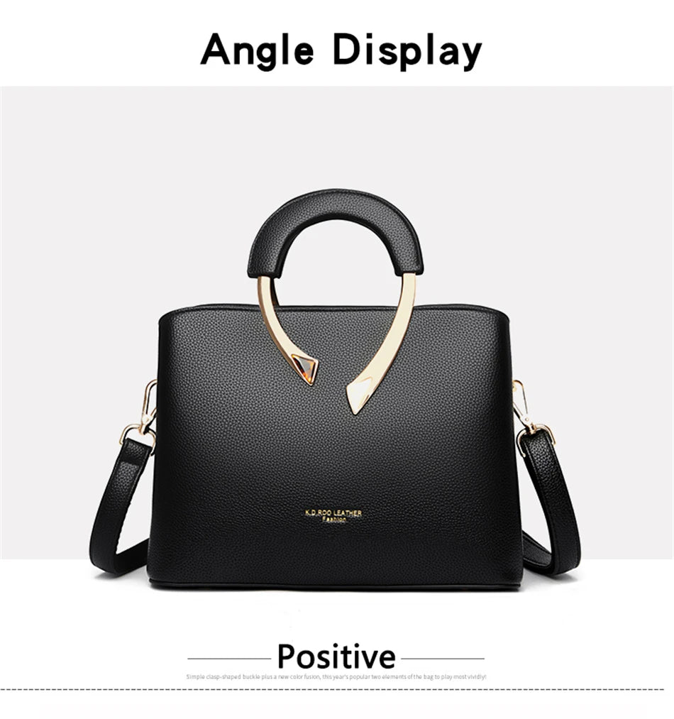 GENUINE VANDERWAH High Quality Leather Casual Tote Luxury Handbags Women Bags Designer Shoulder Crossbody Bags for Women 2021