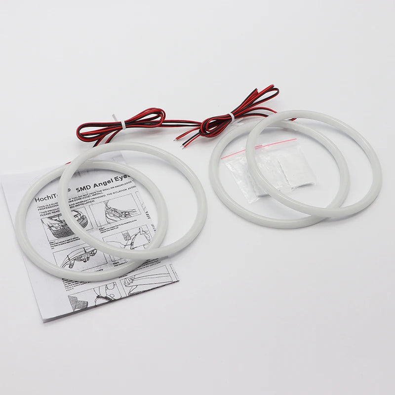 High Quality SMD Cotton Light Switchback LED Angel Eye Ring Kit For BMW E30 E32 E34 Car Accessories