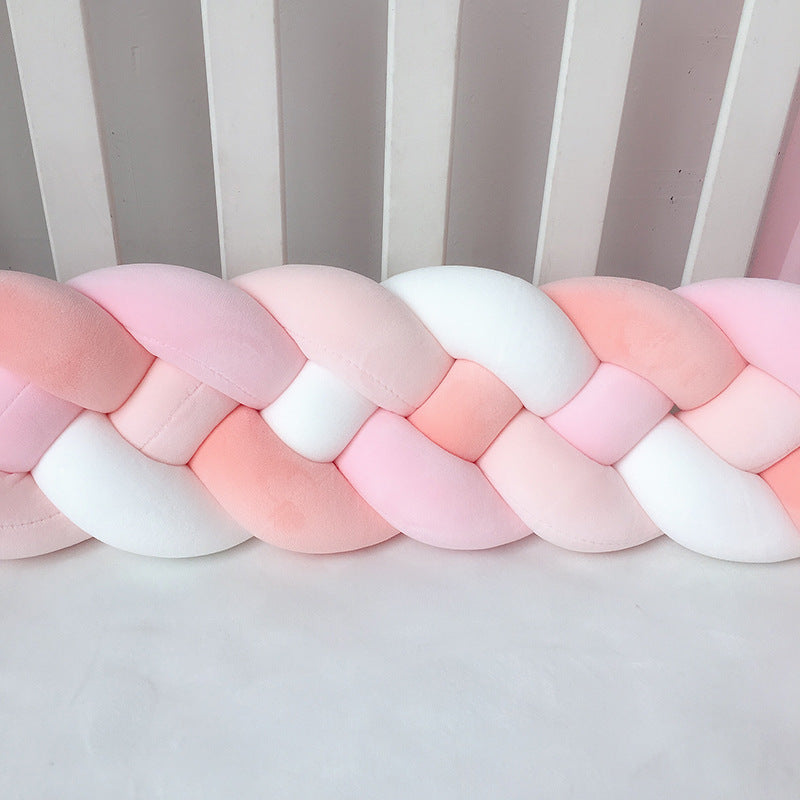 1M/2.2M/3M Baby Braid Bumper for Newborn Crib Kids Cot Protector Baby Crib Bumper Bedding Sets Bumpers In The Crib Cot Bebe