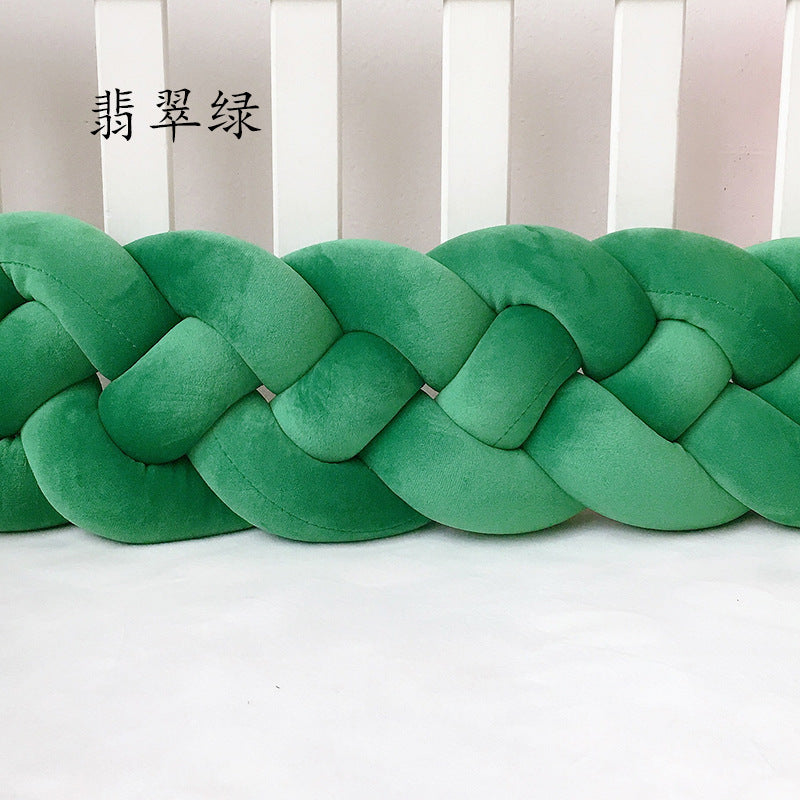 1M/2.2M/3M Baby Braid Bumper for Newborn Crib Kids Cot Protector Baby Crib Bumper Bedding Sets Bumpers In The Crib Cot Bebe