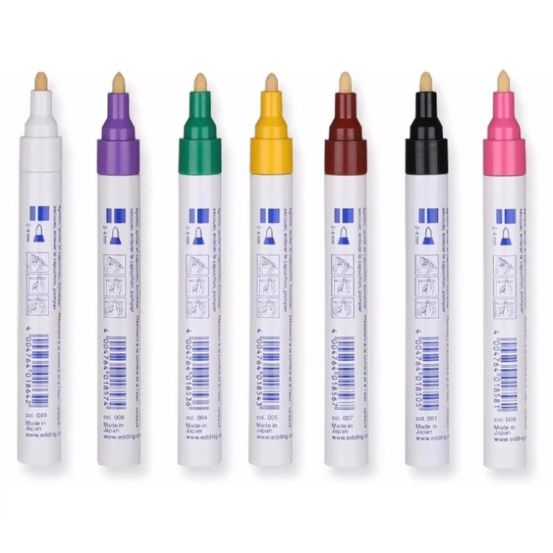 1pcs Edding 750 Waterproof Permanent Marker Metallic Paint Marker for Industrial Products Professional Painting Pens