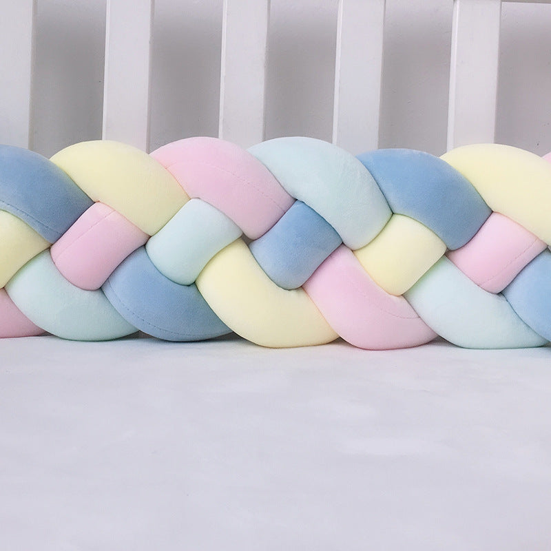 1M/2.2M/3M Baby Braid Bumper for Newborn Crib Kids Cot Protector Baby Crib Bumper Bedding Sets Bumpers In The Crib Cot Bebe