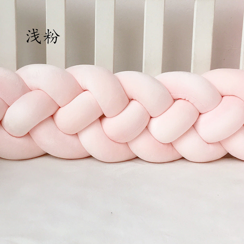 1M/2.2M/3M Baby Braid Bumper for Newborn Crib Kids Cot Protector Baby Crib Bumper Bedding Sets Bumpers In The Crib Cot Bebe