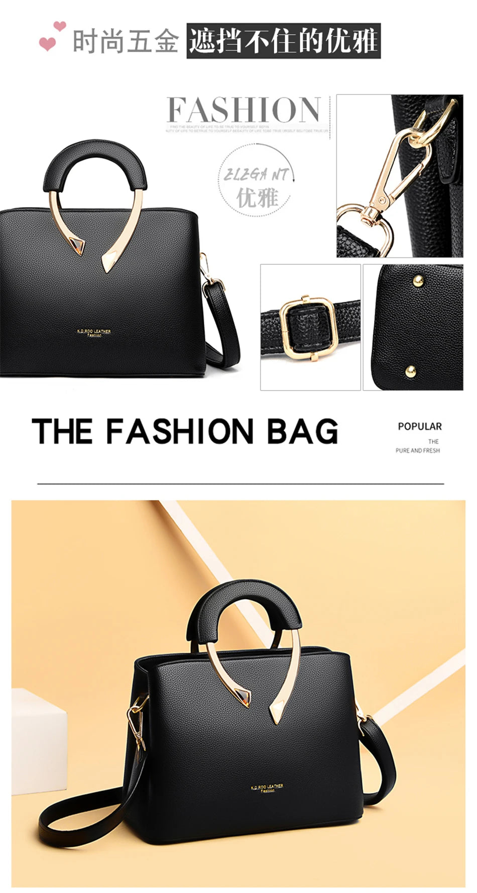 GENUINE VANDERWAH High Quality Leather Casual Tote Luxury Handbags Women Bags Designer Shoulder Crossbody Bags for Women 2021