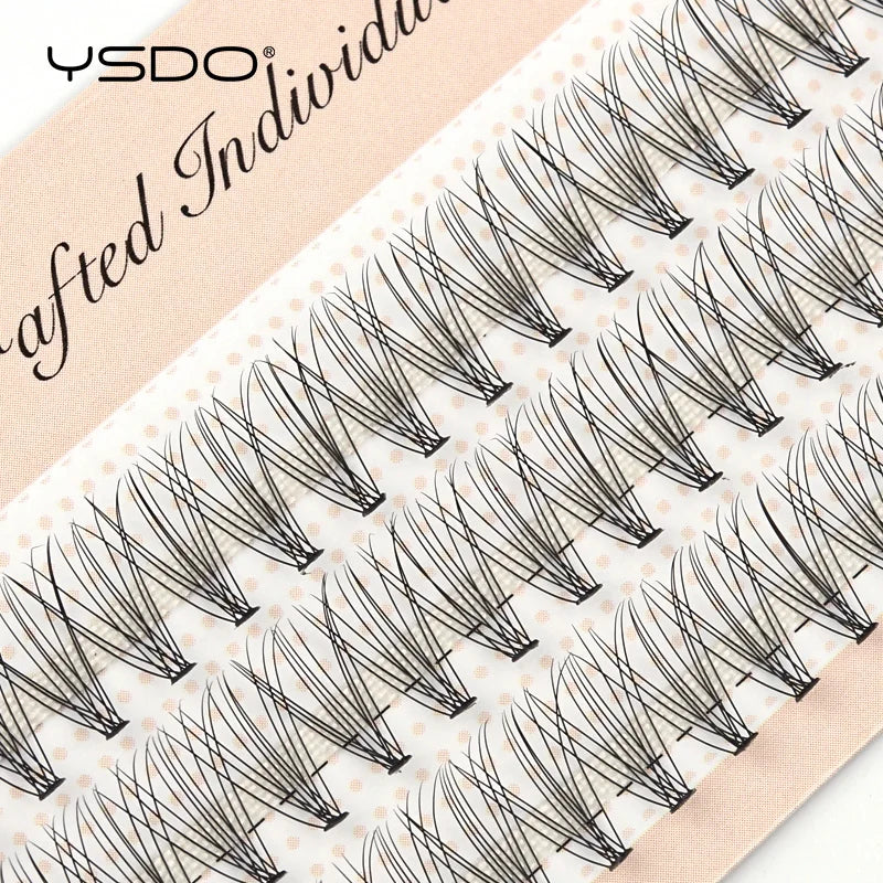 YSDO 60 Bundles Eyelash Extension Natural Faux Mink Eyelashes Individual 10/20/30D Cluster Lashes Makeup Cilia False Eye Lashes