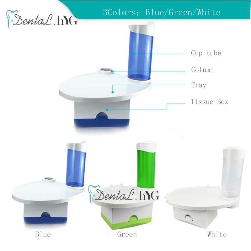 1 Pc Dentistry Parts Dental Chair Scaler Tray Placed Additional Units Disposable Cup Storage Holder with Paper Tissue Box