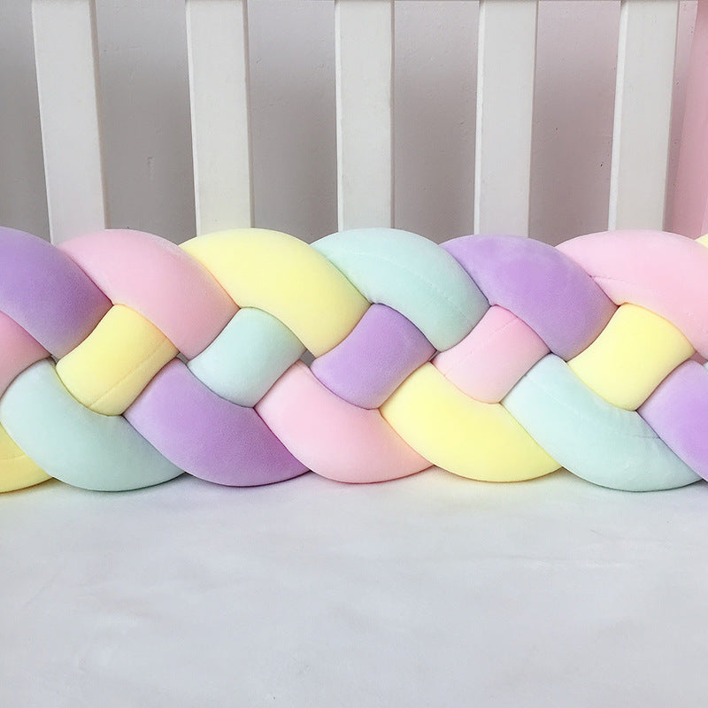 1M/2.2M/3M Baby Braid Bumper for Newborn Crib Kids Cot Protector Baby Crib Bumper Bedding Sets Bumpers In The Crib Cot Bebe