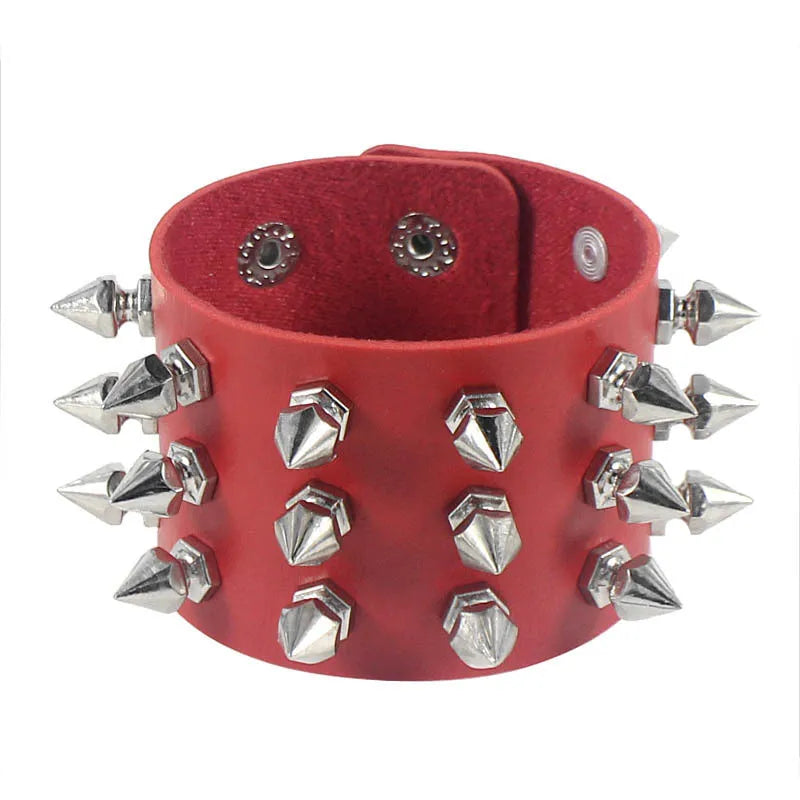 2022 Punk Rivet Nightclub Trend Bracelet Skull Bracelets Bangle Stainless steel Gothic Multi-level Fashion Jewelry wholesale