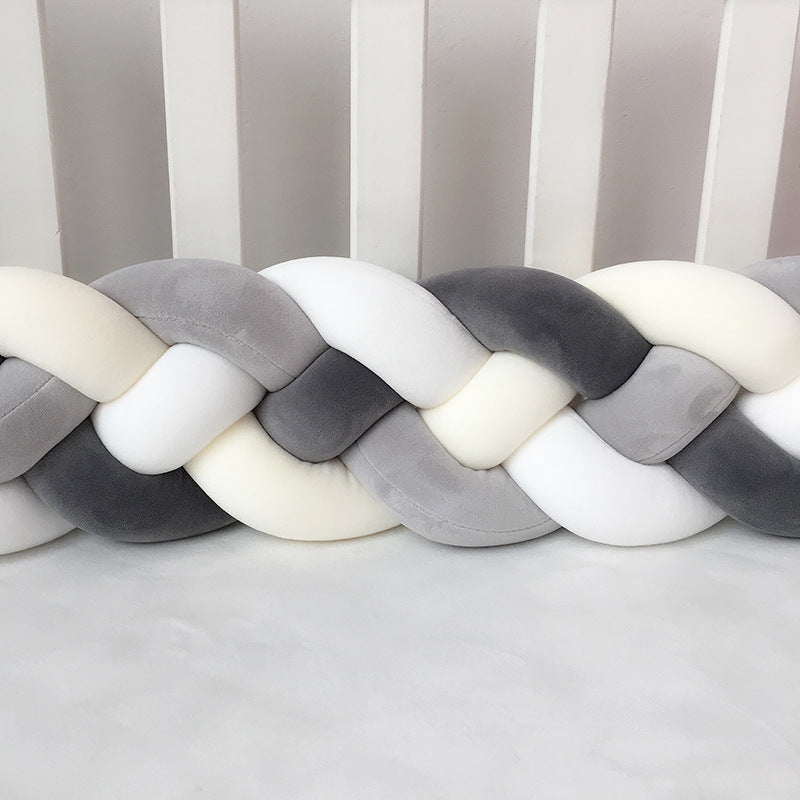 1M/2.2M/3M Baby Braid Bumper for Newborn Crib Kids Cot Protector Baby Crib Bumper Bedding Sets Bumpers In The Crib Cot Bebe