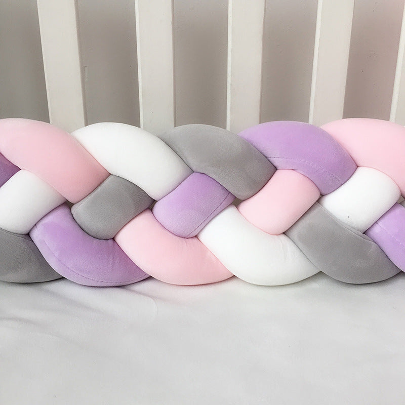 1M/2.2M/3M Baby Braid Bumper for Newborn Crib Kids Cot Protector Baby Crib Bumper Bedding Sets Bumpers In The Crib Cot Bebe