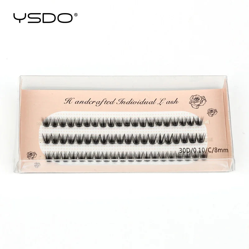 YSDO 60 Bundles Eyelash Extension Natural Faux Mink Eyelashes Individual 10/20/30D Cluster Lashes Makeup Cilia False Eye Lashes