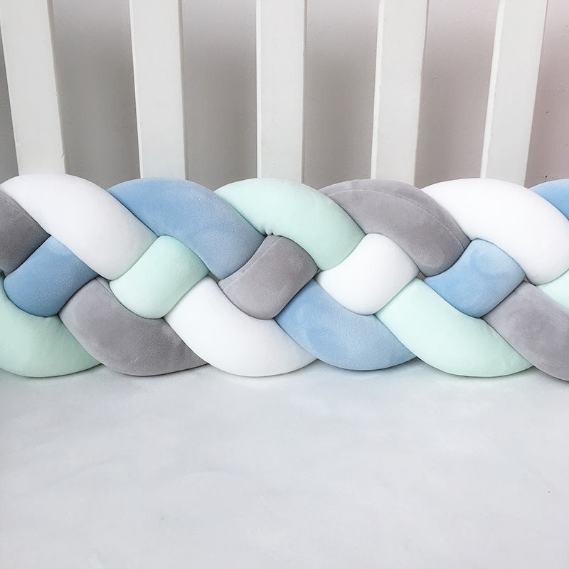 1M/2.2M/3M Baby Braid Bumper for Newborn Crib Kids Cot Protector Baby Crib Bumper Bedding Sets Bumpers In The Crib Cot Bebe