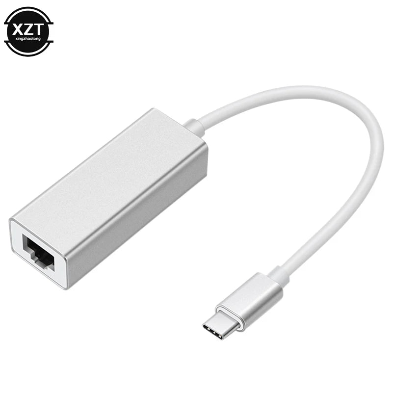 USB Type C Ethernet Adapter Network Card USB Type-C To RJ45 10/100Mbps Lan Internet Cable For MacBook PC Windows XP 7 8 10 LUX