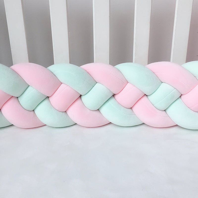 1M/2.2M/3M Baby Braid Bumper for Newborn Crib Kids Cot Protector Baby Crib Bumper Bedding Sets Bumpers In The Crib Cot Bebe