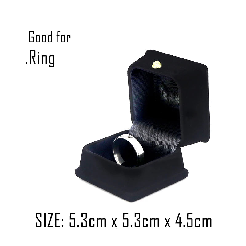 16 Style Lovely Cute Packaging Gift Jewelry Box Trinket Velvet Ring Earring Necklace Wedding Storage Display Holder Wholesale