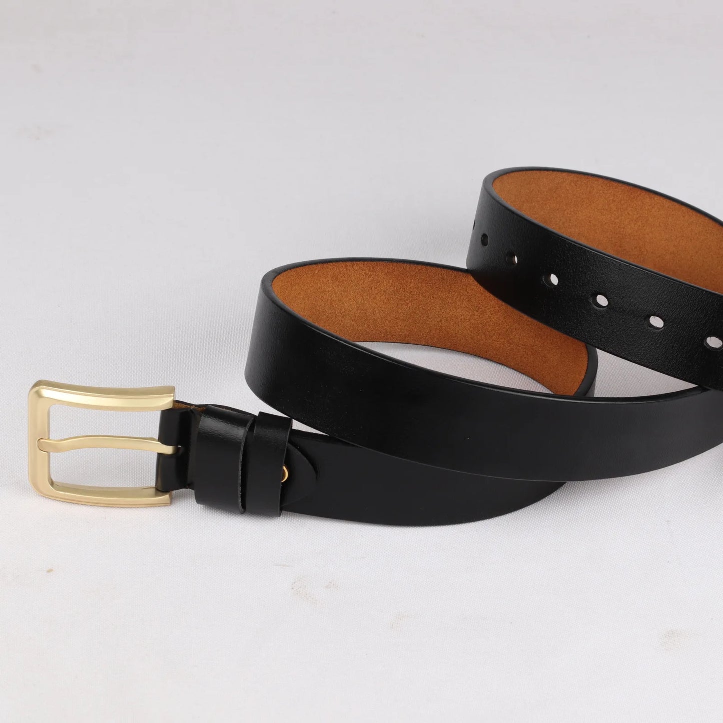 140 150 160cm Plus Size Big Belts for Women Men Luxury Brand Designer Gold Alloy Pin Buckle Cow Genuine Leather Waist Strap Belt