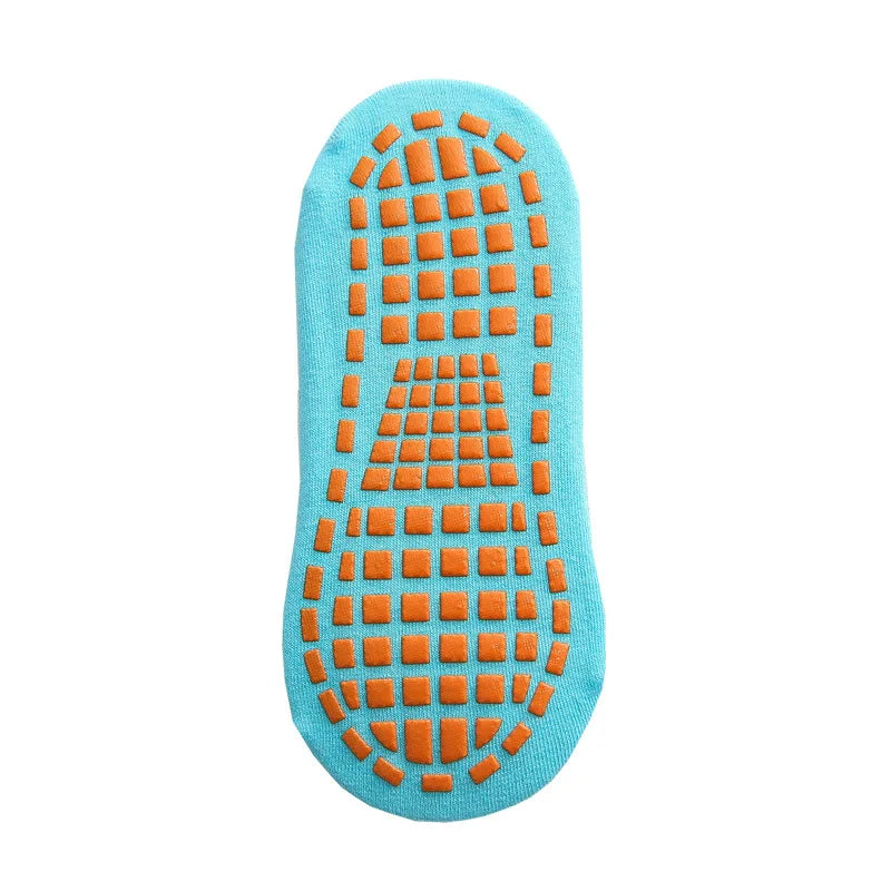 Cotton Kids Adults Anti-Slip Sock Trampoline Sock Cotton Breathable Short Socks Elasticity Sport Boy Girl  Outside Child Socks