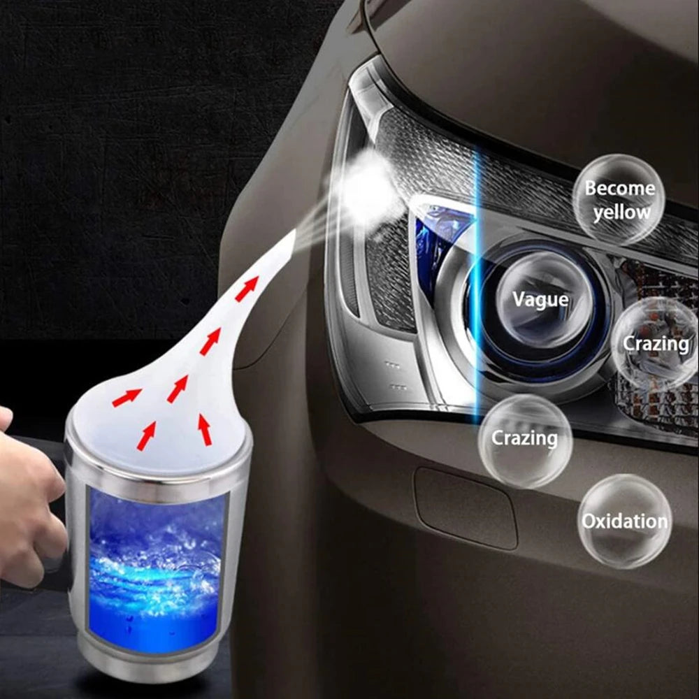 Headlight Polishing Steam Fumigator Restoration Kit Mug Steamer US EU Power Supply Evaporator Car Headlight Renovation Tools
