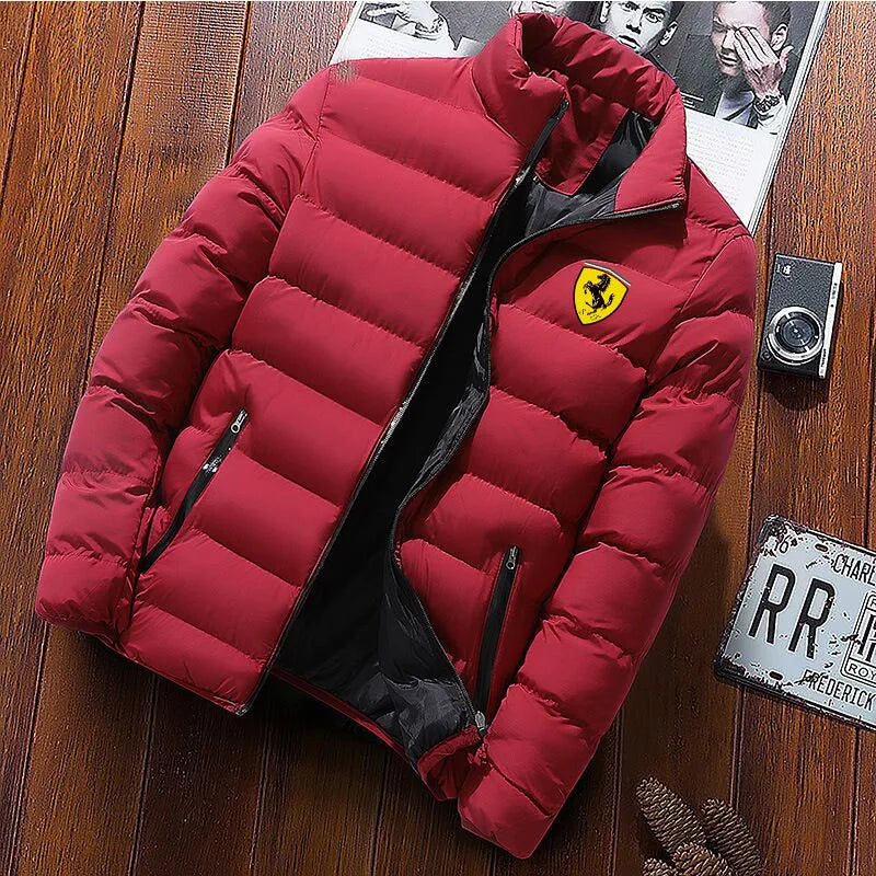 Winter 2024 new outdoor collar warm thick jacket fashion light down cotton cotton-padded zipper casual minimalist jacket.