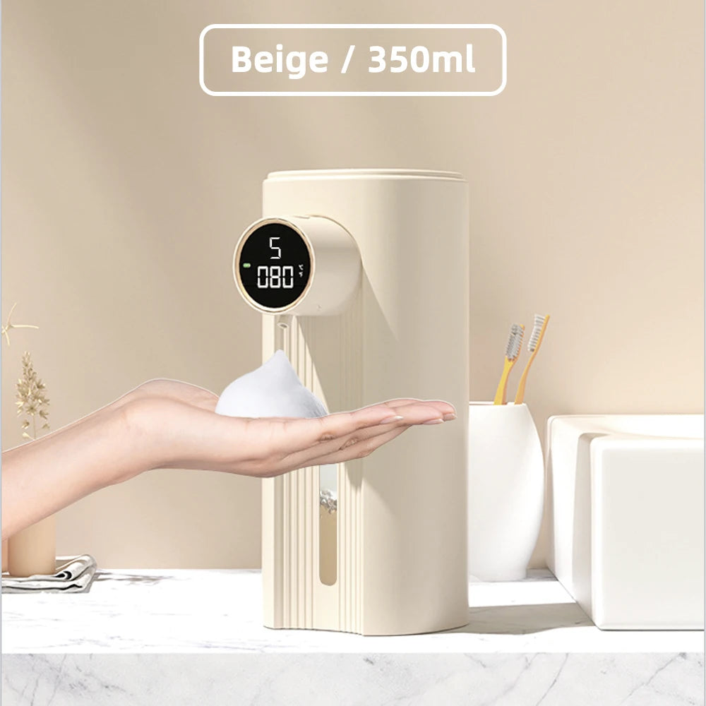 Xiaomi Digital Display Automatic Foam Soap Dispenser IPX6 Waterproof Smart Bathroom Bubble Dispenser with Sensor, Knob To Add Li