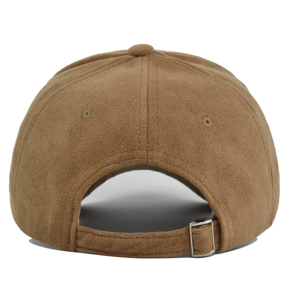 Solid Suede Retro Baseball Caps For Men Women Spring Autumn Street Snapback Hip Hop Hat Adjustable Faux Fur Sunscreen Visor Cap