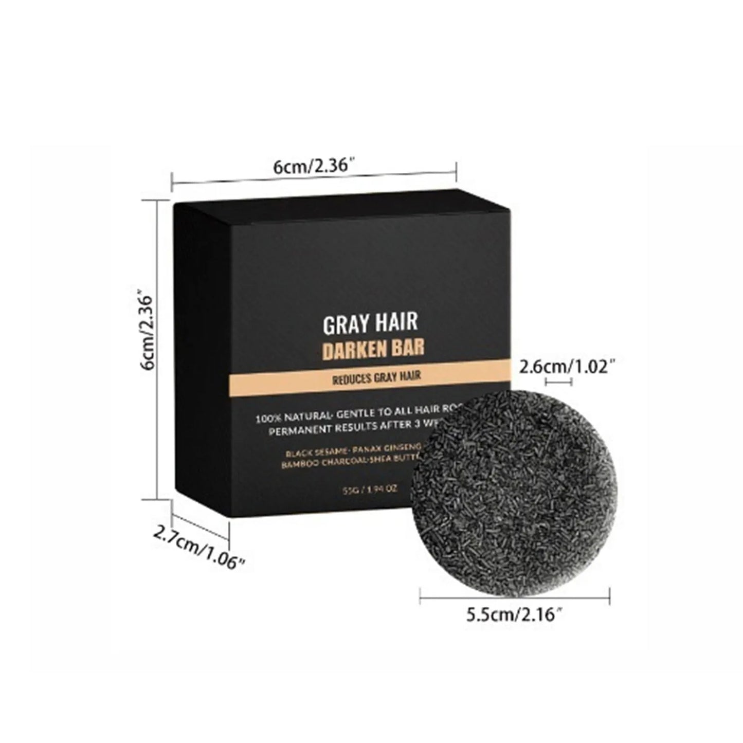 1/2pcs Gray Hair Reverse Soap Effectively Care The Scalp Deeply Nourishes The Hair And Scalp Purify The Scalp For Men And Women