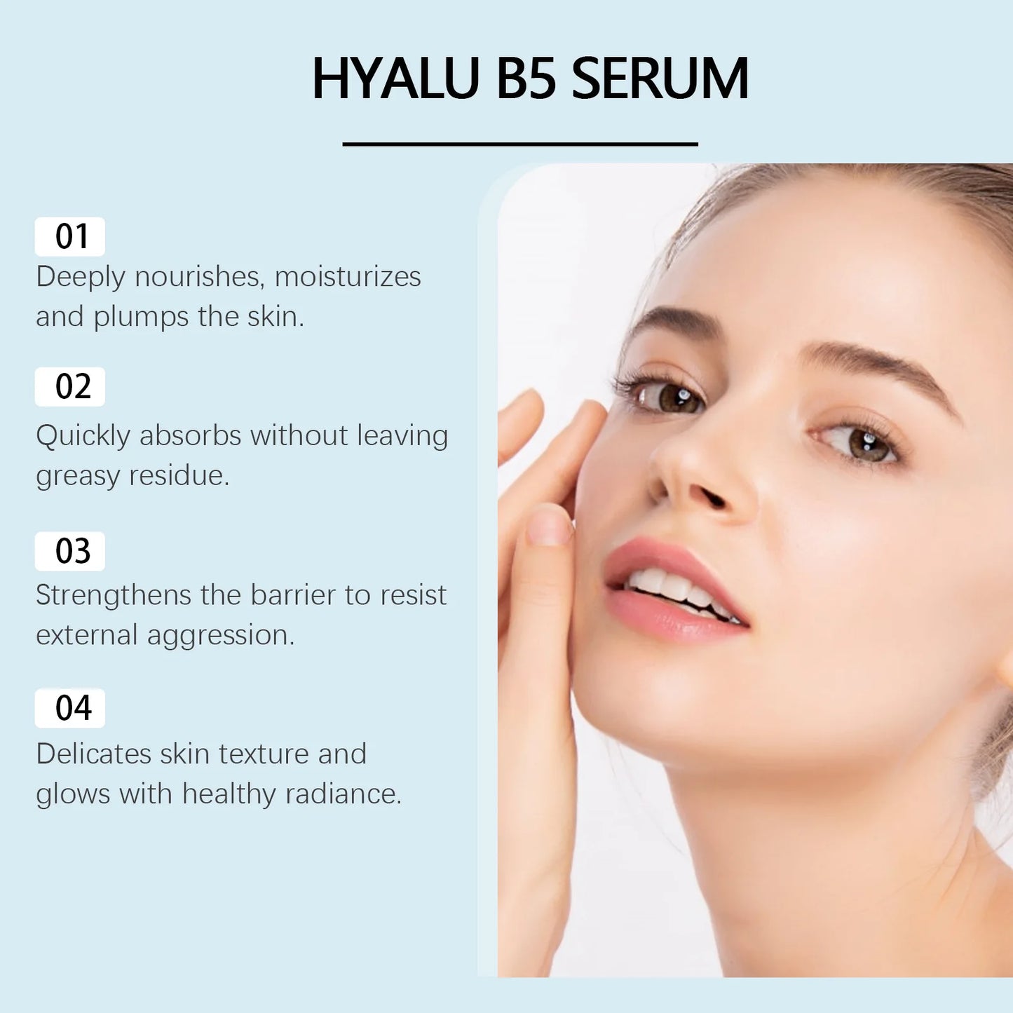 Hyaluronic Acid Firming Serum Collagen Lifting Fine Lines Brightning Nourishing Rejuvenation Vitamin B5 Face Original Skincare