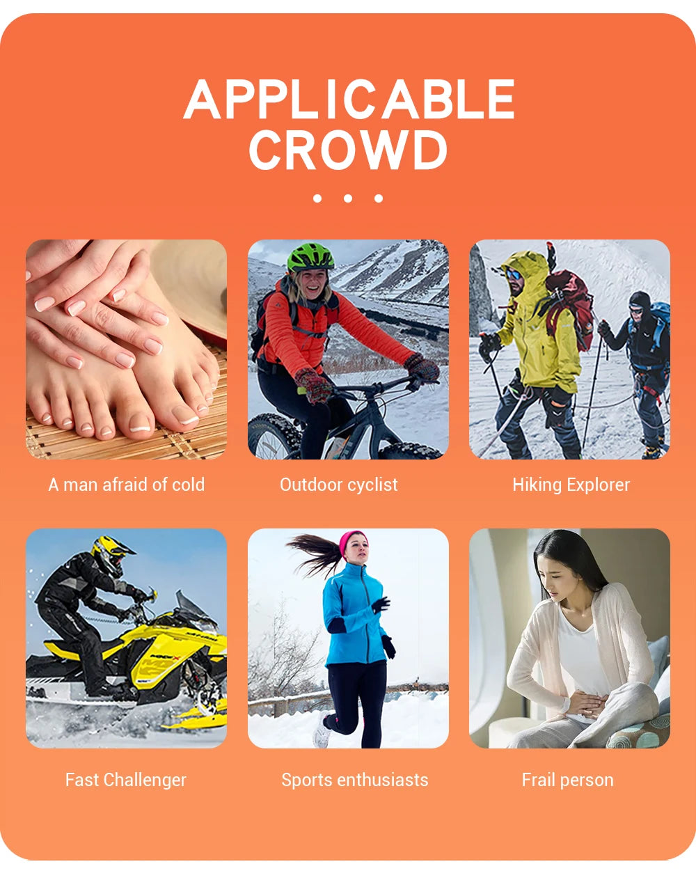 65℃ Heated Socks Winter Warmth 4000mAh USB Rechargeable Heating Socks Outdoor Ski Heated Boots Snowmobile Skiing Sock