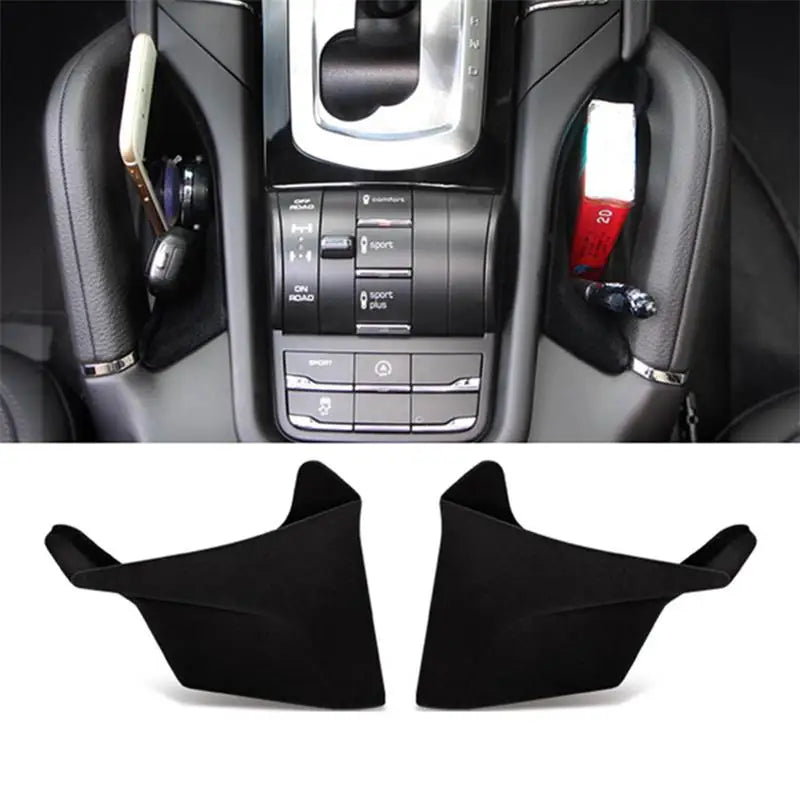 2Pcs Armrest Holder Gap Storage Box Car Organizer Container Pocket Interior Center Console For Porsche Cayenne 2011-2018 Holder