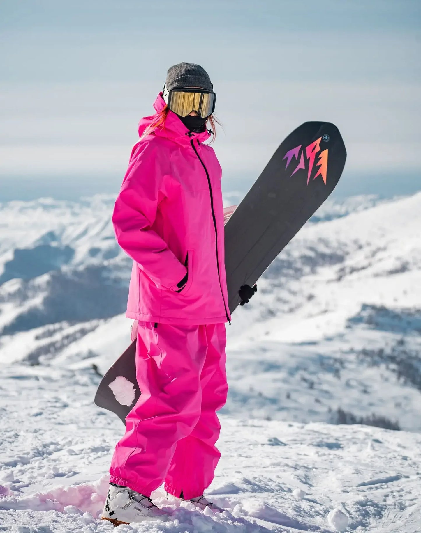 2024 Winter Oversized Woman Ski Suit Set Women Snowboarding Set Female Outdoor Snowsuit Waterproof Windproof Skiing Jacket Set