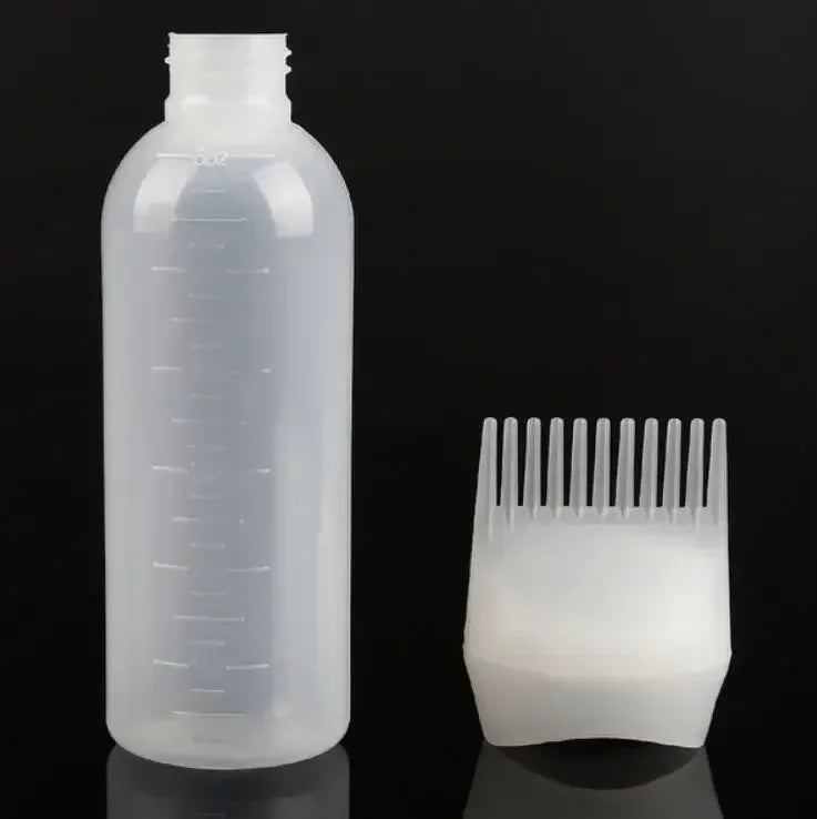 120ML Hair Dye Applicator Bottles Portable Hair Roots Massager Plastic Dyeing Shampoo Bottle Oil Comb Brush Hair Coloring Tools