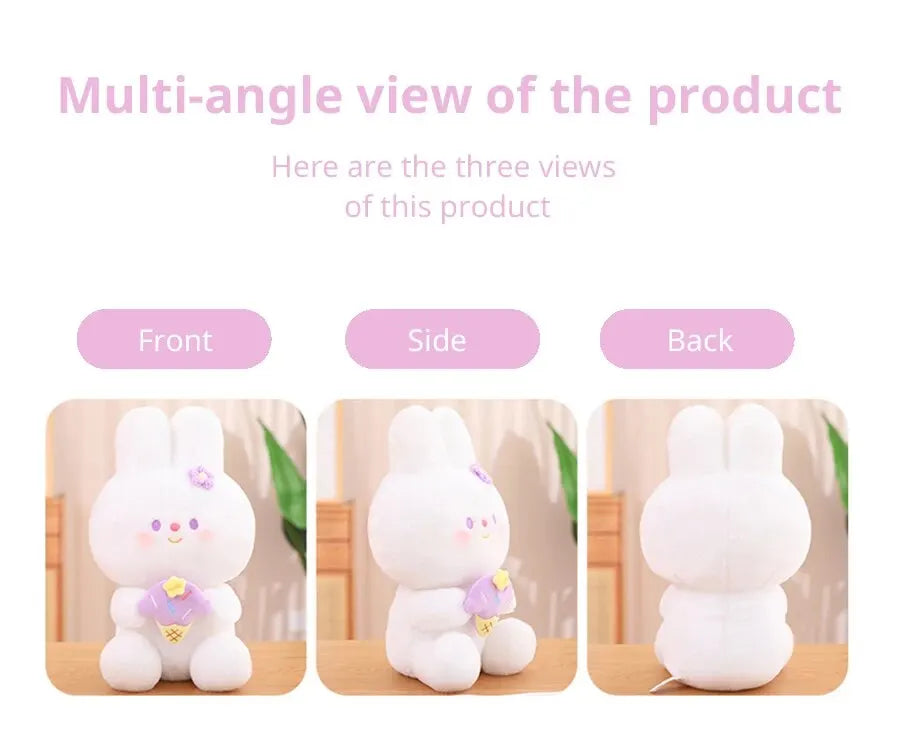 25cm Cute Rabbit Plush Toy Birthday Christmas Gift for Girl