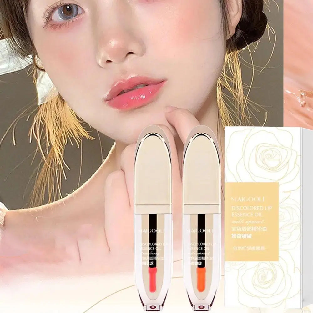 4ml Warm Change Lip Oil Easy Color Shiny Pearl Long-lasting Moisturizing Color Changing Lip Gloss for women H9M5