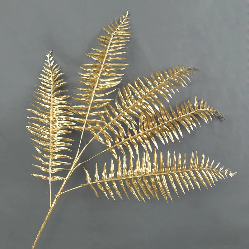Golden Artificial Plants Eucalyptus Maple Leaf 2023 Christmas Decoration For Home Living Room Wedding Party Flower Arrangement